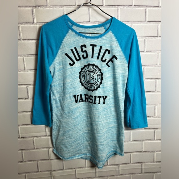 JUSTICE bundle of 2 long sleeve tees for girls/size 16 - Picture 2 of 13